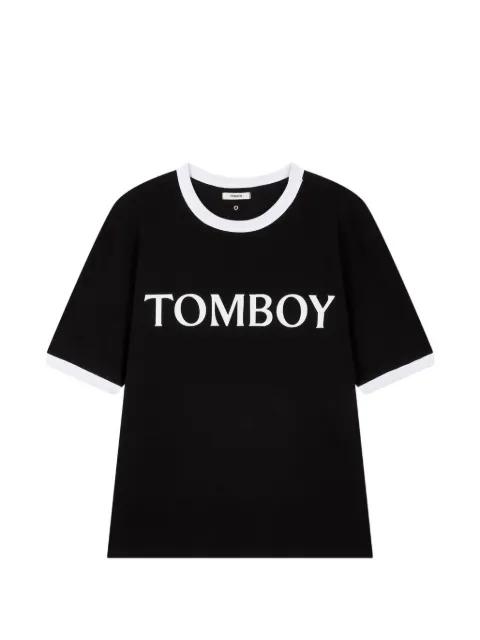 logo-print T-shirt by TOMBOY