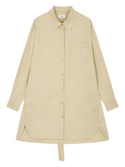 longline button-up shirtdress by TOMBOY