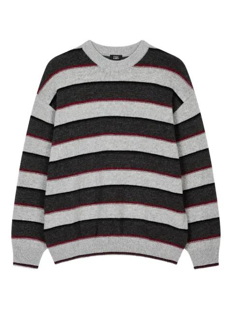 multi-stripes wool-blend sweater by TOMBOY