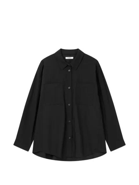 oversized patch-pocket shirt by TOMBOY