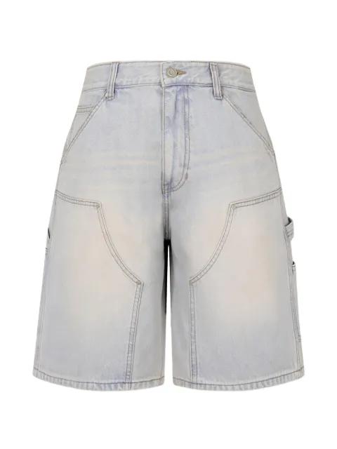 panelled denim shorts by TOMBOY