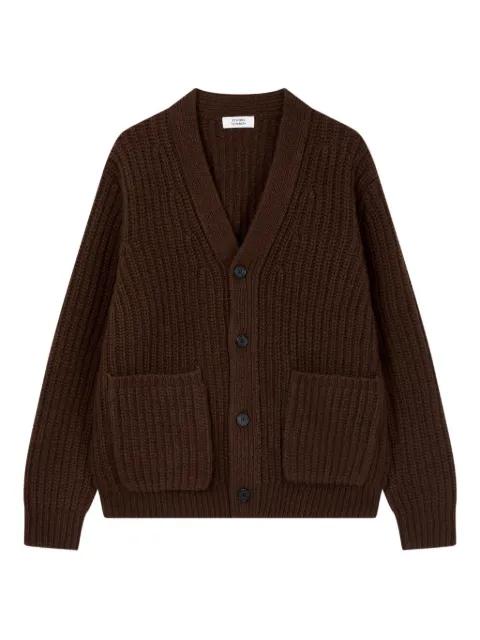 patch-pocket cardigan by TOMBOY