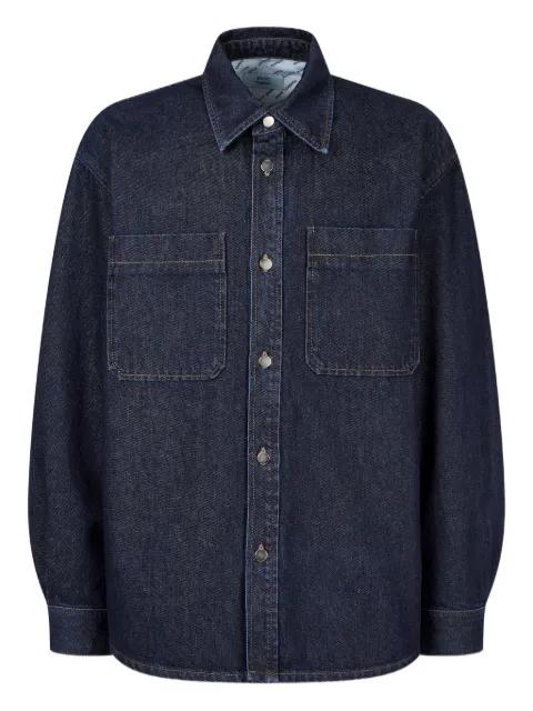 patch-pocket denim jacket by TOMBOY