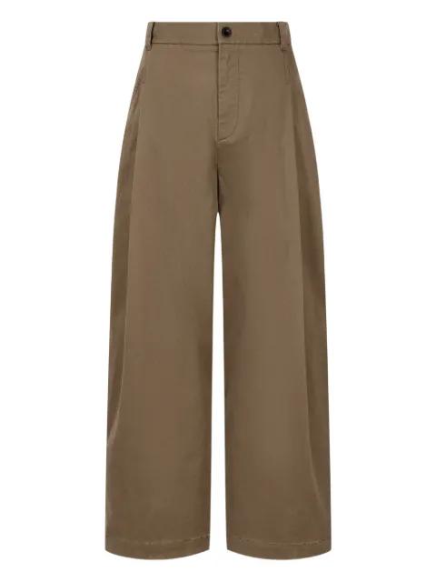 pleated belt-loop trousers by TOMBOY