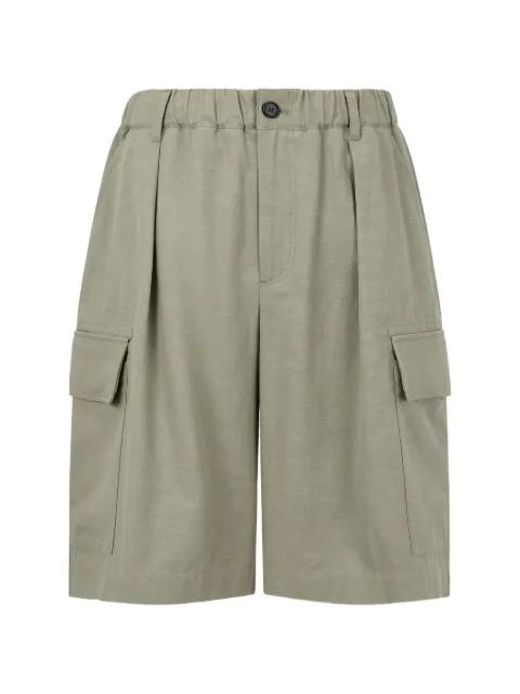 pleated bermuda shorts by TOMBOY