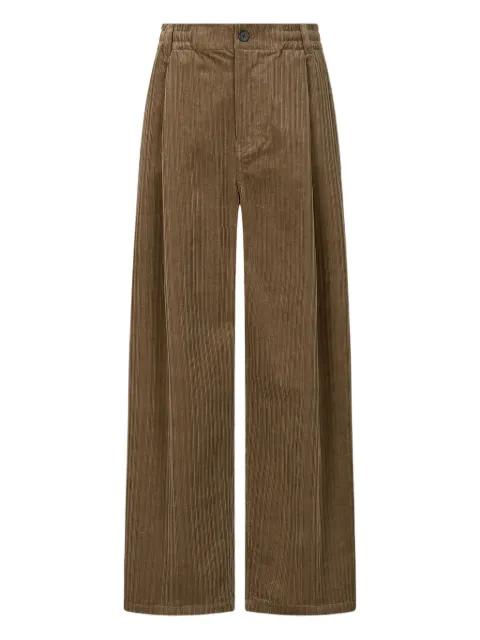 pleated corduroy trousers by TOMBOY