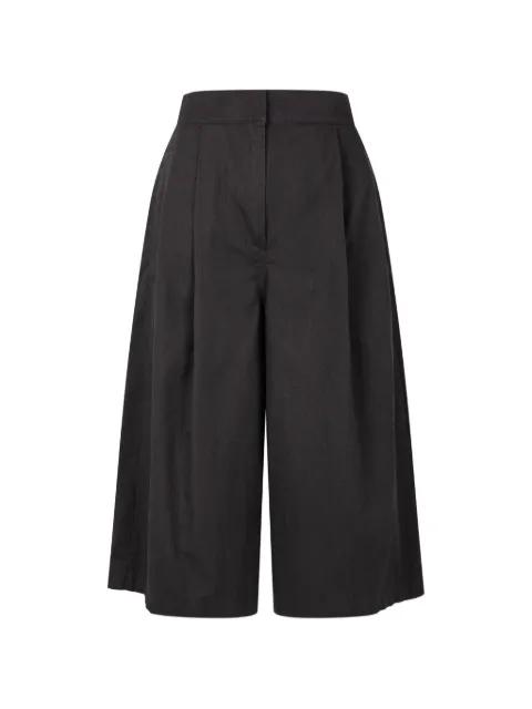 pleated cropped trousers by TOMBOY