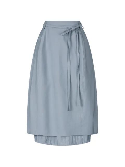 pleated tie skirt by TOMBOY