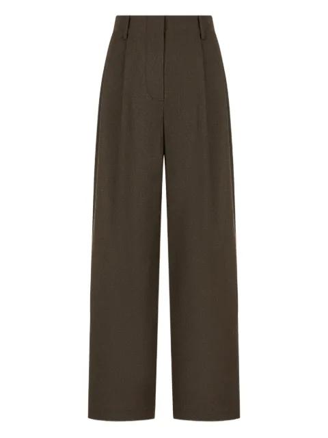 pleated trousers by TOMBOY