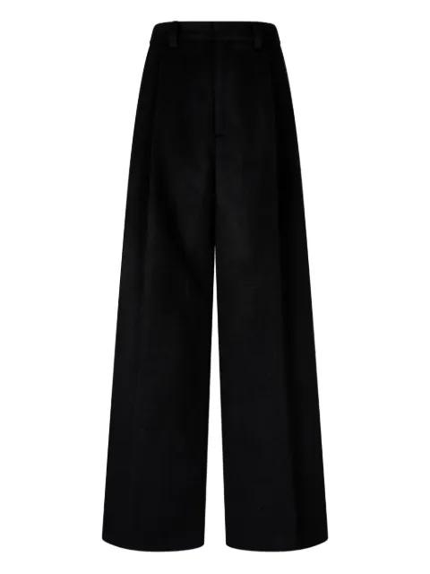 pleated zip-fastening trousers by TOMBOY
