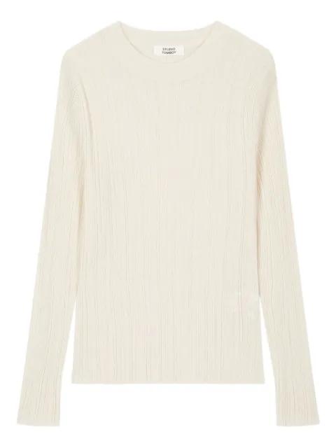 ribbed-knit T-shirt by TOMBOY