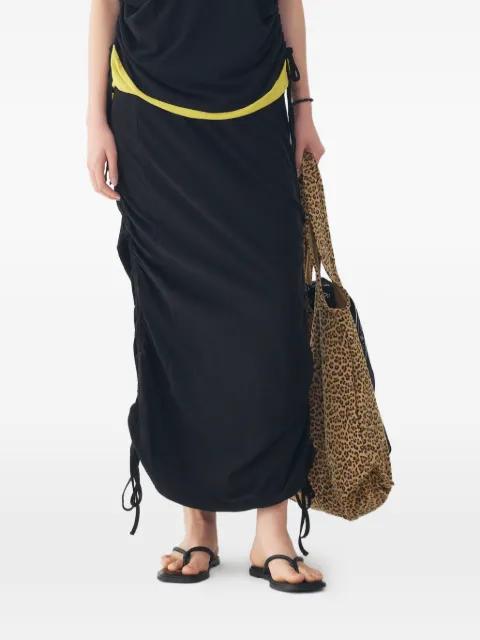 ruched drawstring-detail skirt by TOMBOY