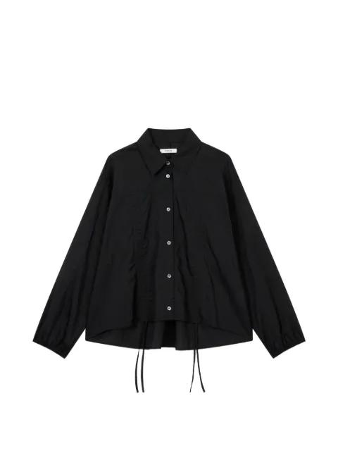 shirred drawstring-hem blouse by TOMBOY