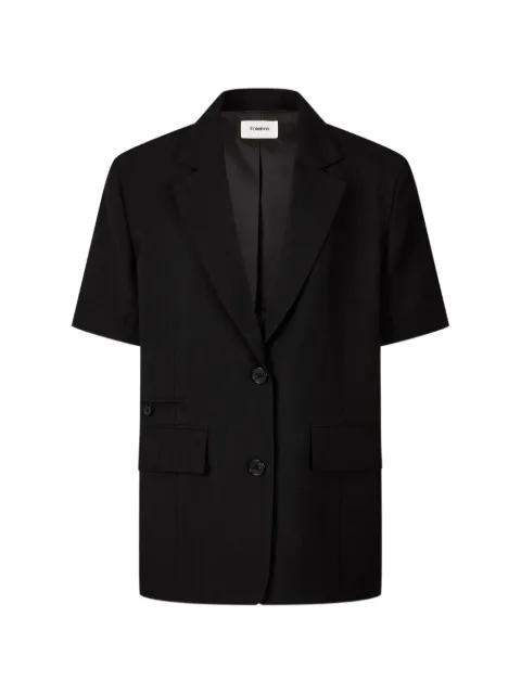 short-sleeve notched-lapels oversized jacket by TOMBOY