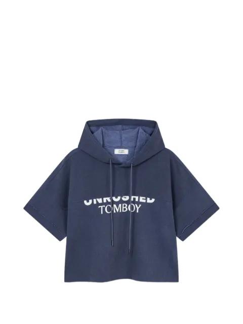 short-sleeved hoodie by TOMBOY