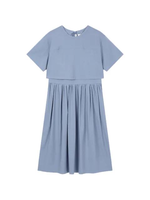 short-sleeved layered dress by TOMBOY