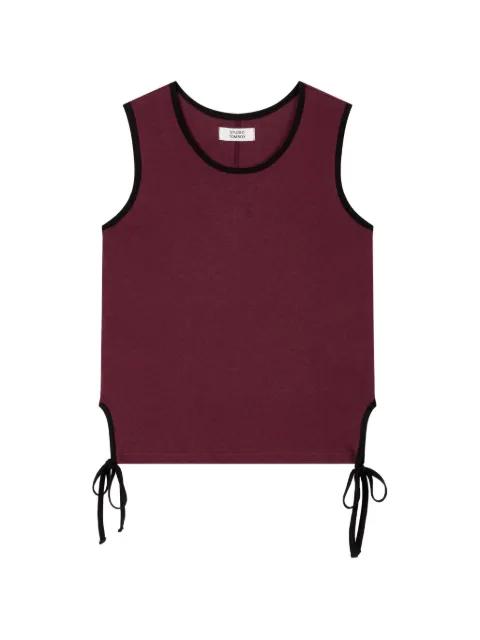 side-tie layered top by TOMBOY