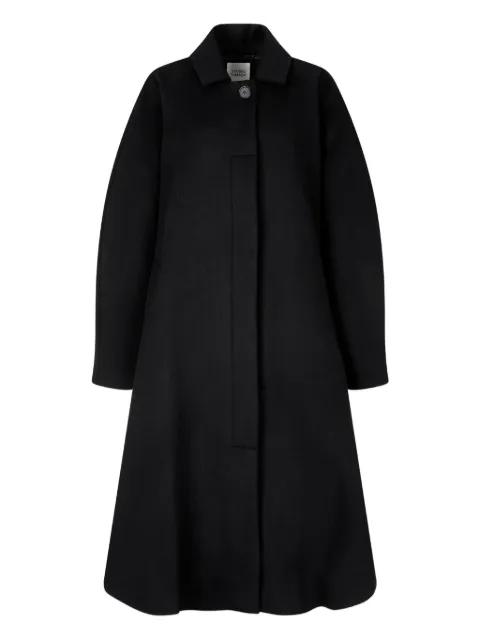single-breasted flared-hem coat by TOMBOY