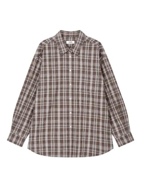 single-pocket checked shirt by TOMBOY