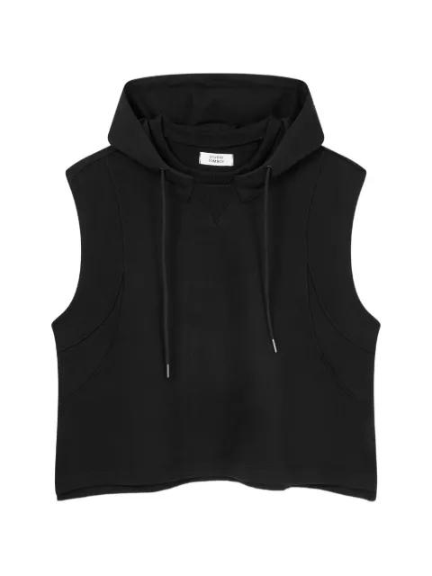 sleeveless drawstring hoodie by TOMBOY