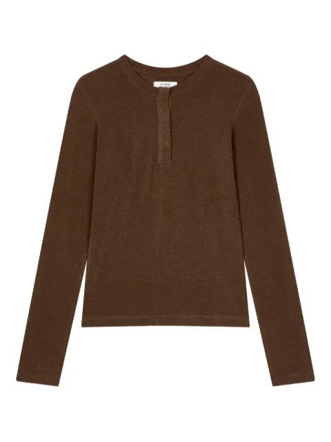 snap-button henley top by TOMBOY
