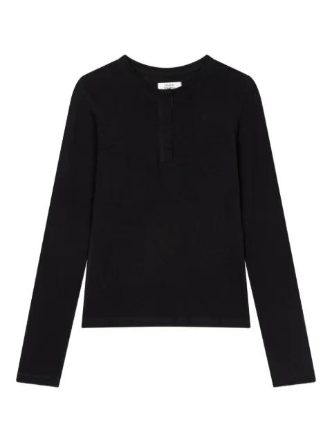 snap-button henley top by TOMBOY