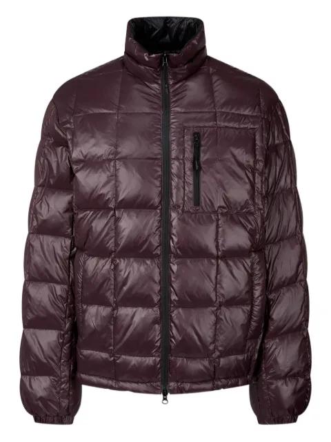 square-pattern padded jacket by TOMBOY