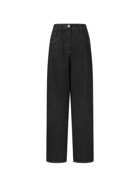 straight denim trousers by TOMBOY