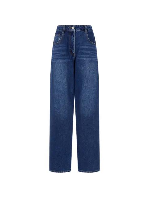 straight denim trousers by TOMBOY