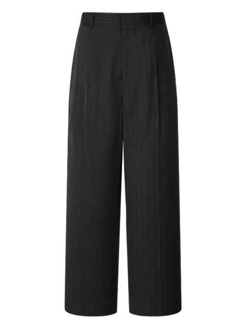 stripe-pattern trousers by TOMBOY