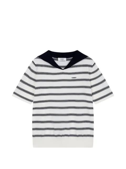 striped sailor-collar sweater by TOMBOY