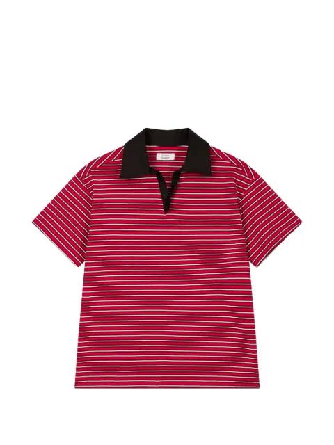 striped short-sleeve polo shirt by TOMBOY