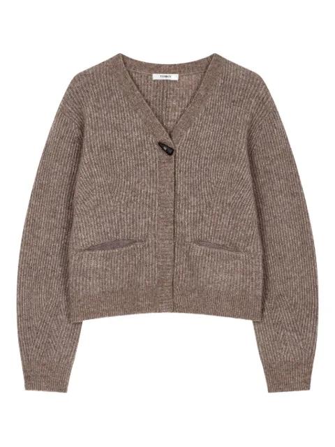 toggle V-neck cardigan by TOMBOY
