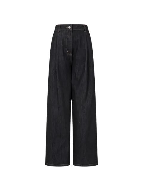 tuck denim trousers by TOMBOY