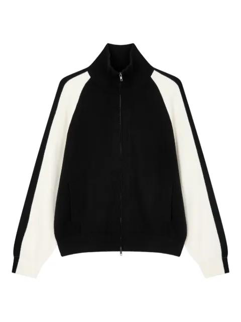zip-closure cardigan by TOMBOY