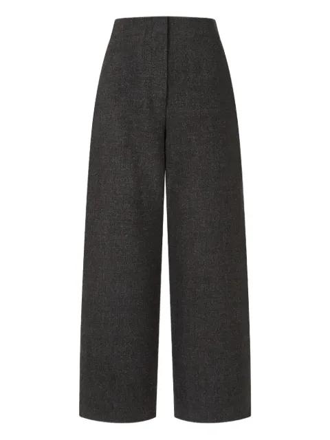 zip-fastening trousers by TOMBOY