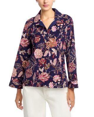 Exquisite Bloom Cord Popover Top by TOMMY BAHAMA