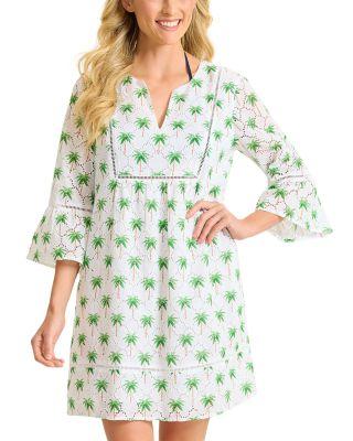 Eyelet Cove Split Neck Cover Up Dress by TOMMY BAHAMA