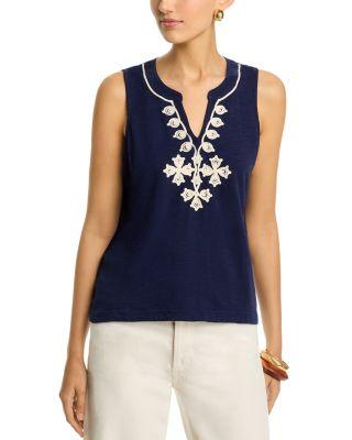 Gem Coast Embellished Sleeveless Top by TOMMY BAHAMA