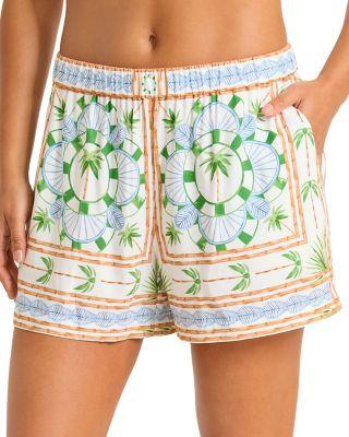 Poolside Palms Pull On Cover Up Shorts by TOMMY BAHAMA