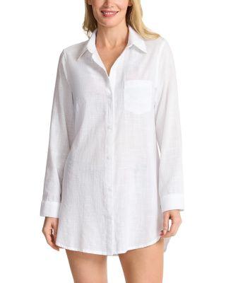 Shoreline Boyfriend Shirt Swim Cover-Up by TOMMY BAHAMA