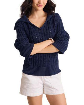 Zoe Johnny Collar Sweater by TOMMY BAHAMA