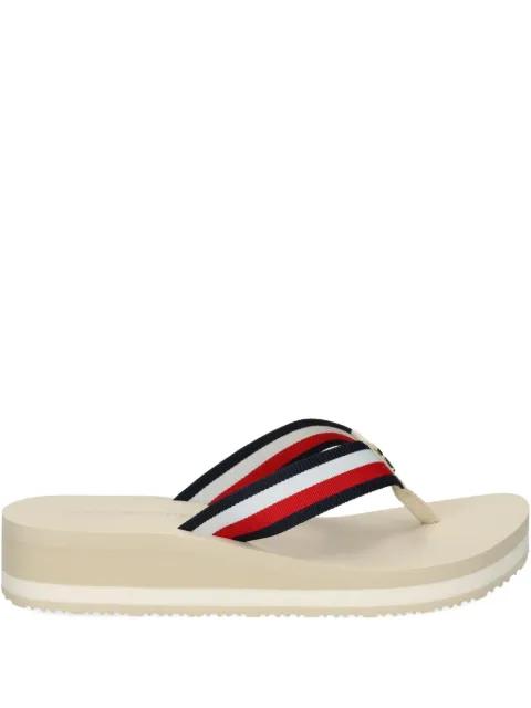 38mm striped platform flip-flops by TOMMY HILFIGER
