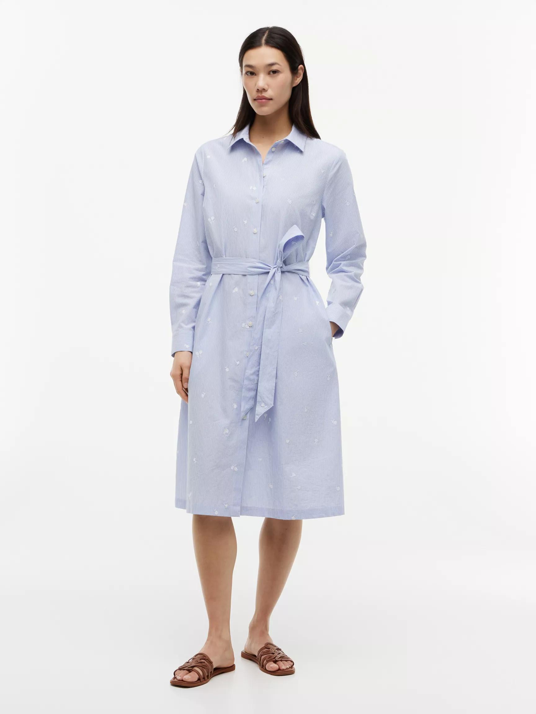 Allover Floral Striped Midi Shirtdress by TOMMY HILFIGER
