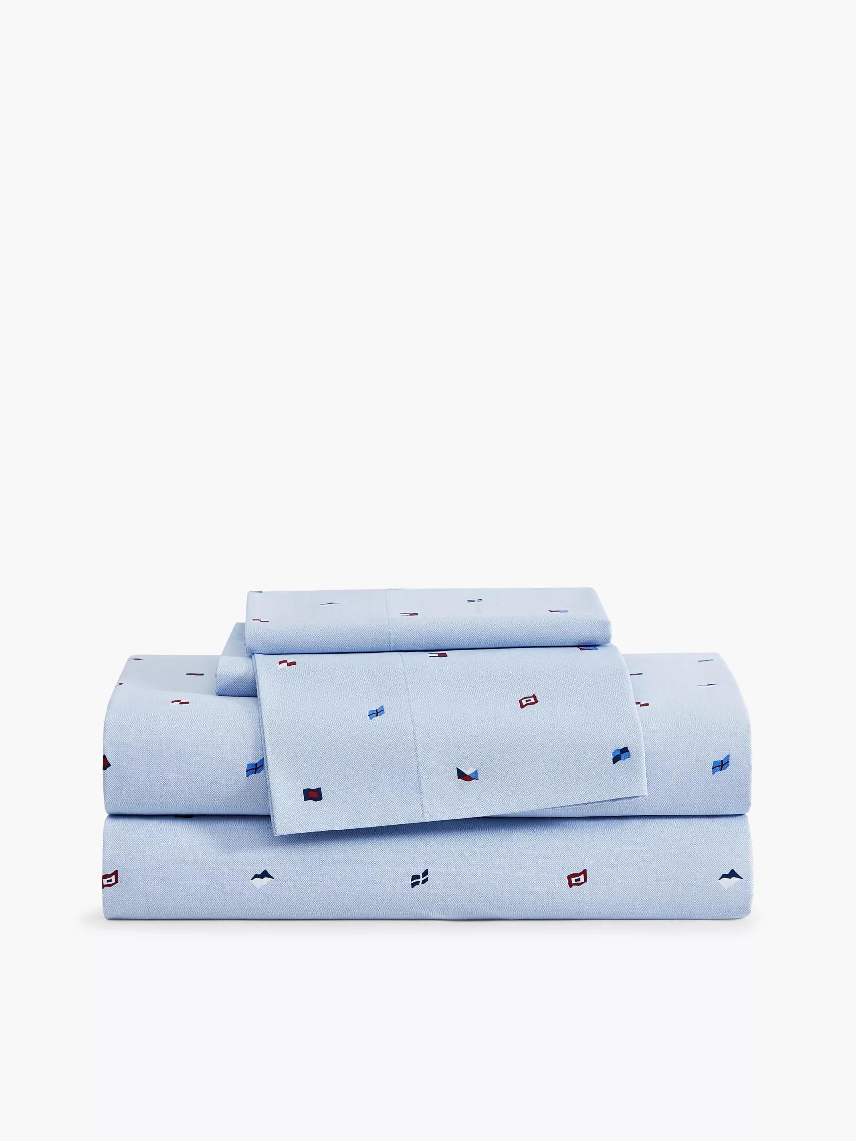 Allover Nautical Flag Print Sheet Set by TOMMY HILFIGER