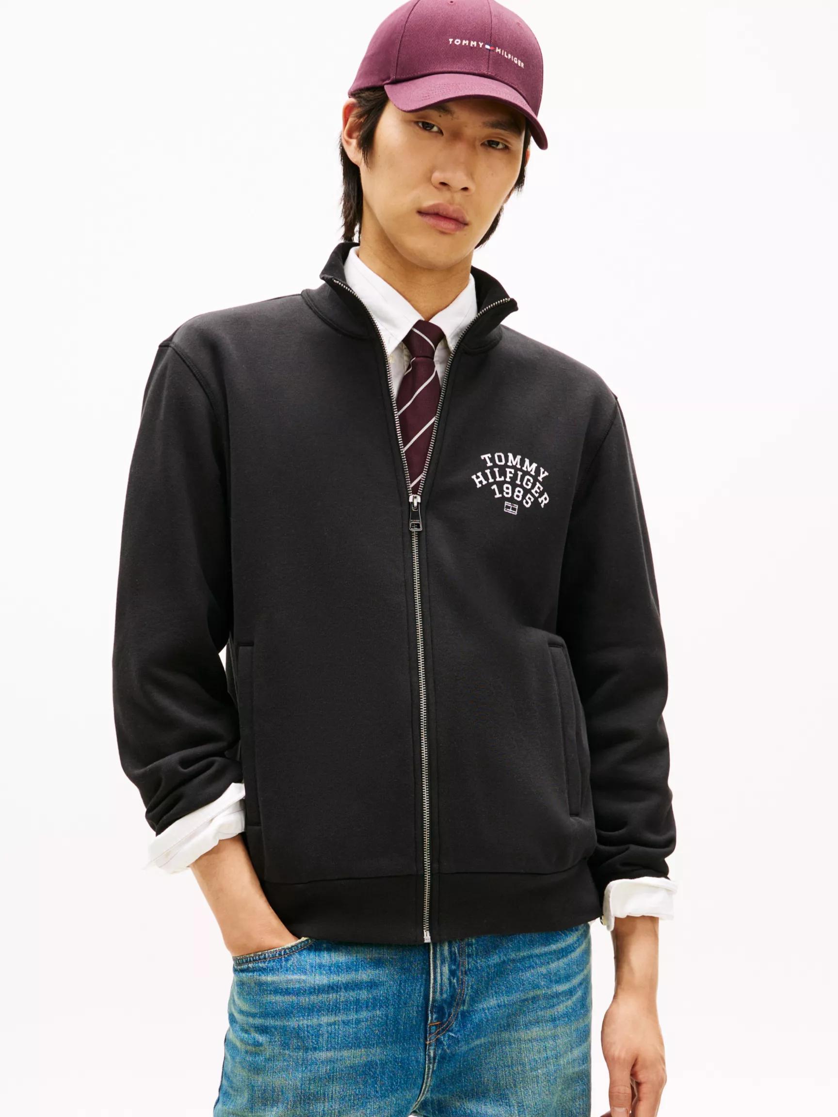 Arch Logo Flex Fleece Zip Sweatshirt by TOMMY HILFIGER