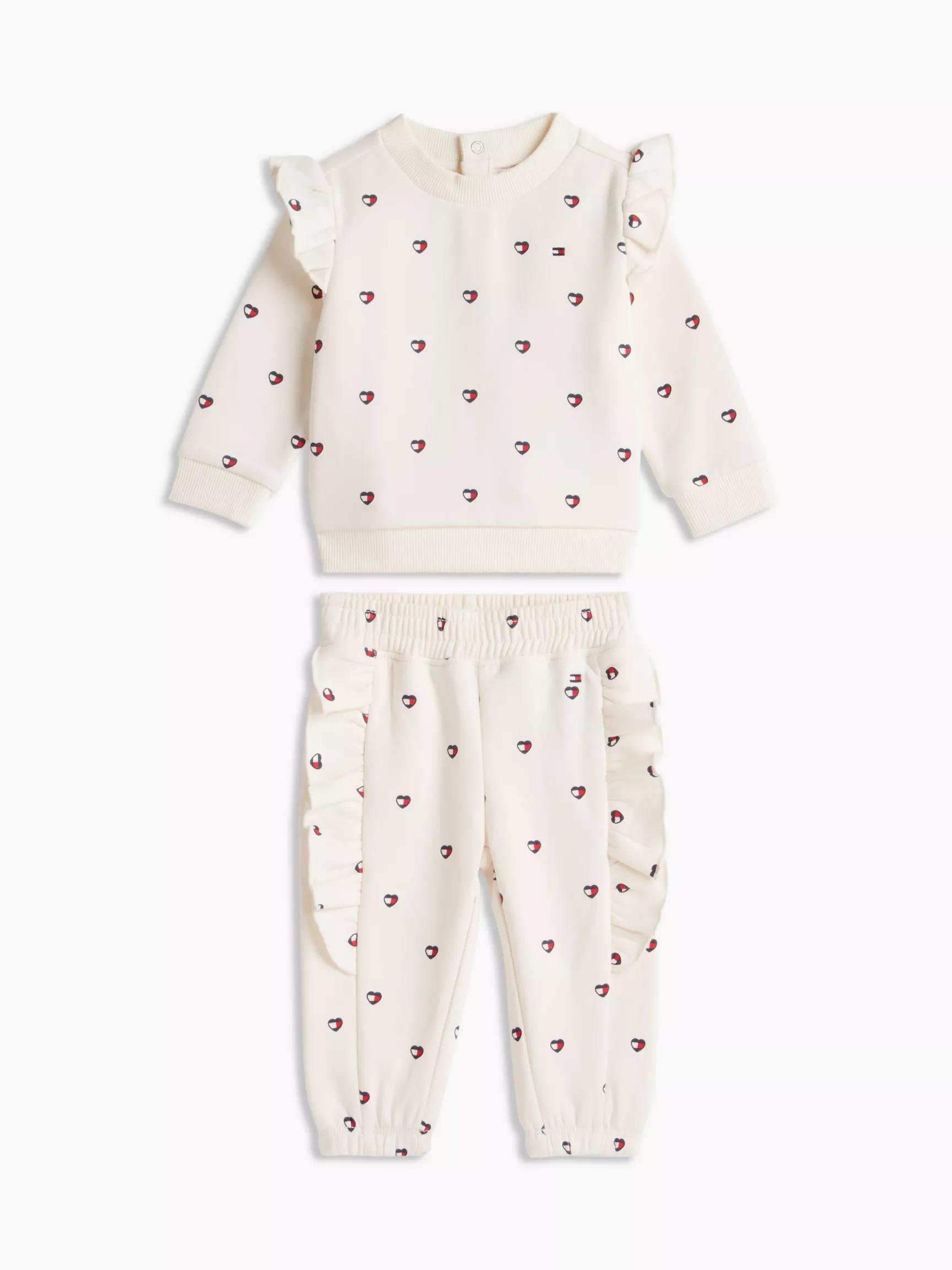 Babies' Heart Logo Sweatshirt & Pant Set by TOMMY HILFIGER