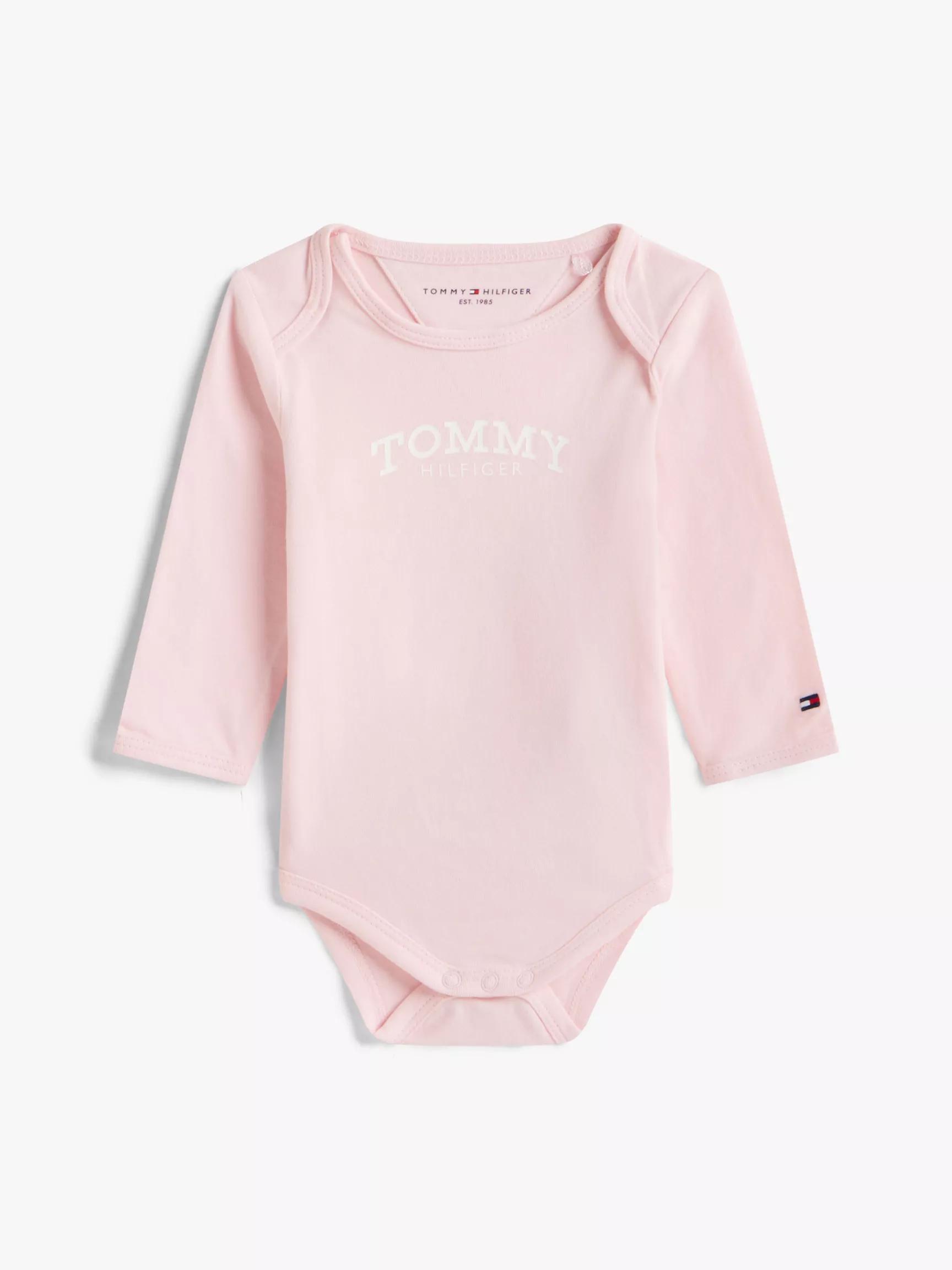 Babies' Long-Sleeve Monotype Logo Onesie by TOMMY HILFIGER