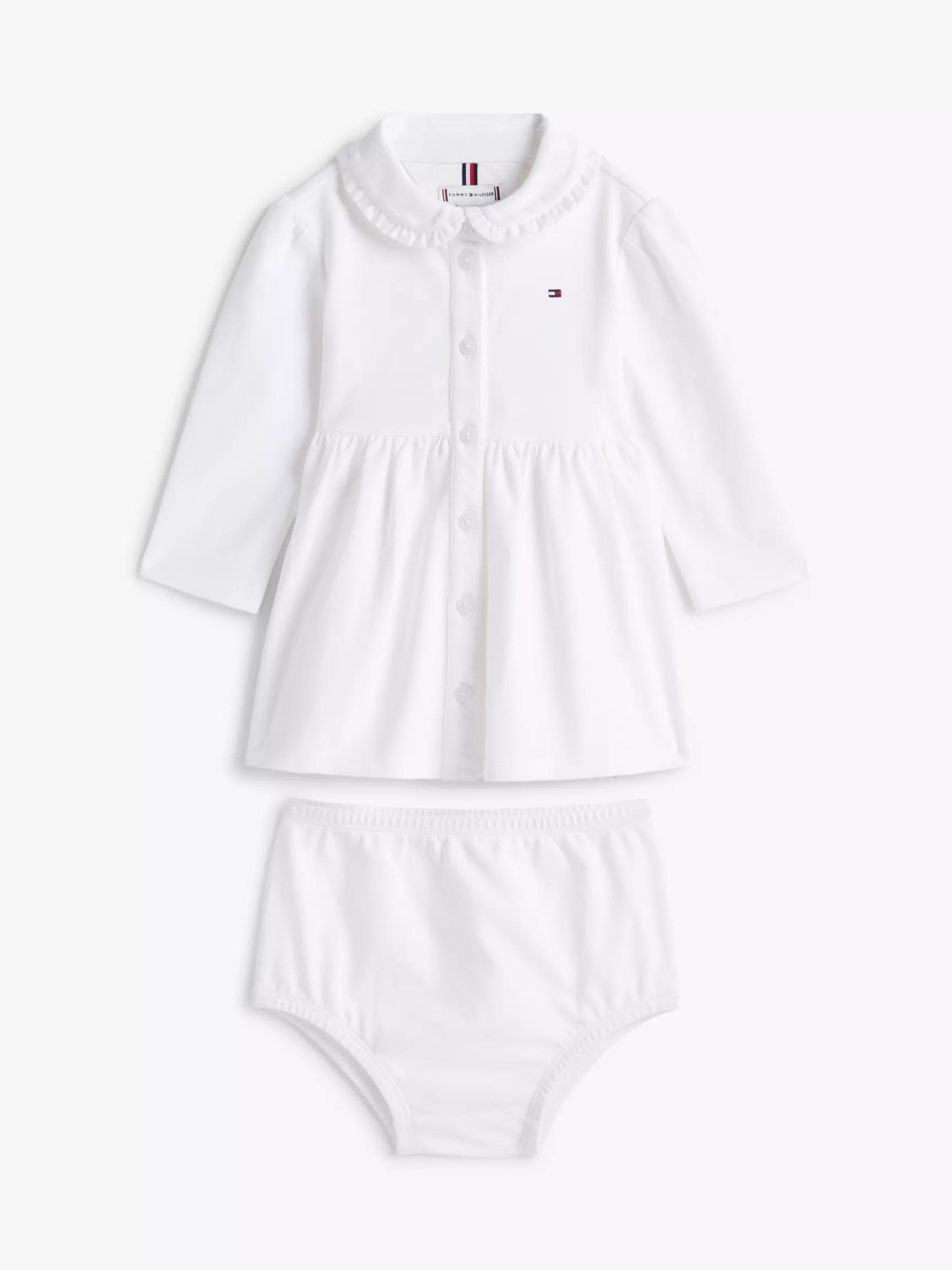 Babies' Long-Sleeve Stretch Polo Dress by TOMMY HILFIGER