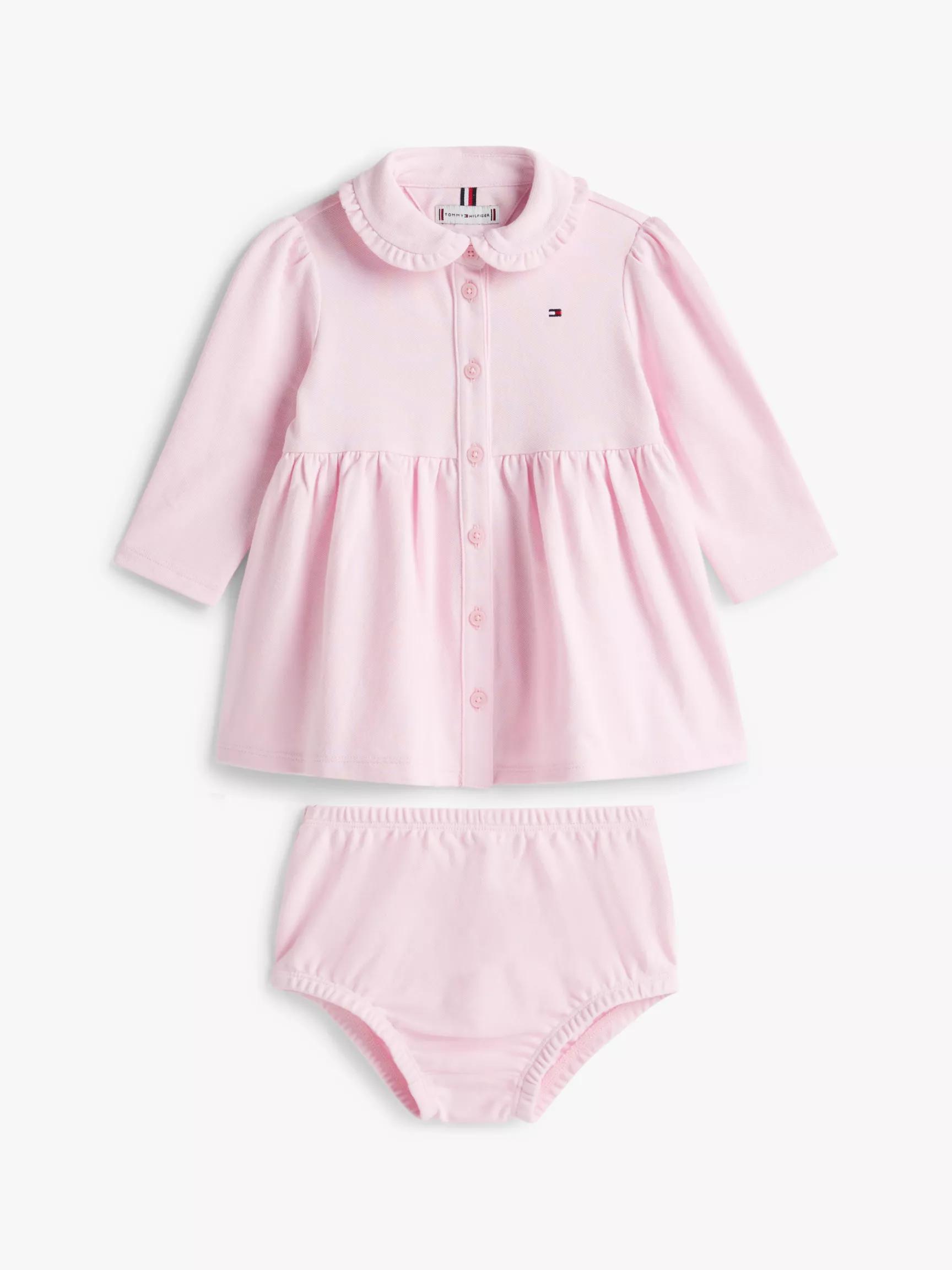 Babies' Long-Sleeve Stretch Polo Dress by TOMMY HILFIGER
